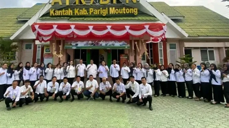 Apel Pagi, Kantor Pertanahan Parigi Moutong Perkuat Disiplin dan Integritas