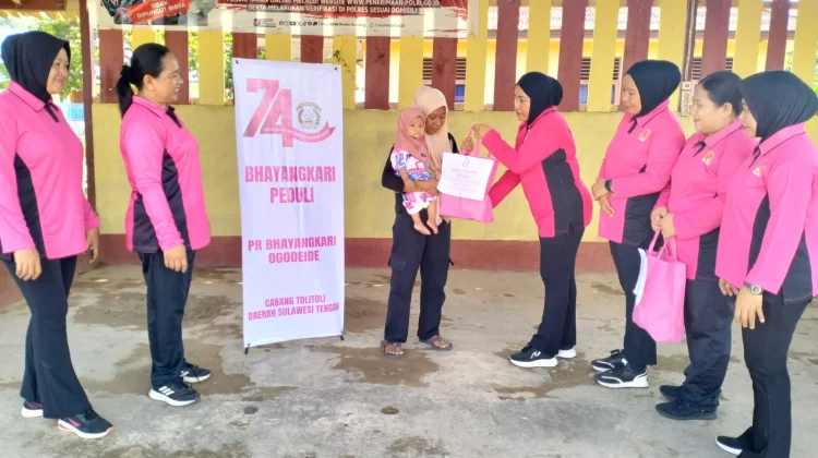 Bhayangkari Ogodeide Peduli Anak Terdampak Stunting