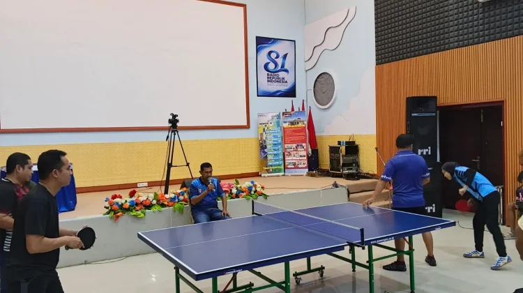 17 Tim Semarakkan Hari Radio ke-81 lewat Turnamen Tenis Meja