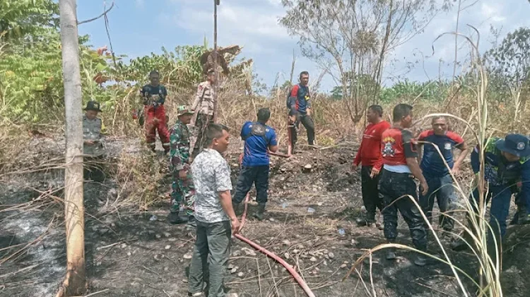 Dua Hektare Lahan Terbakar, Aparat Cegah Api Meluas di Sausu