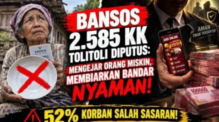 Bansos 2.585 KK di Tolitoli Dinonaktifkan, Dinsos Buka Klarifikasi