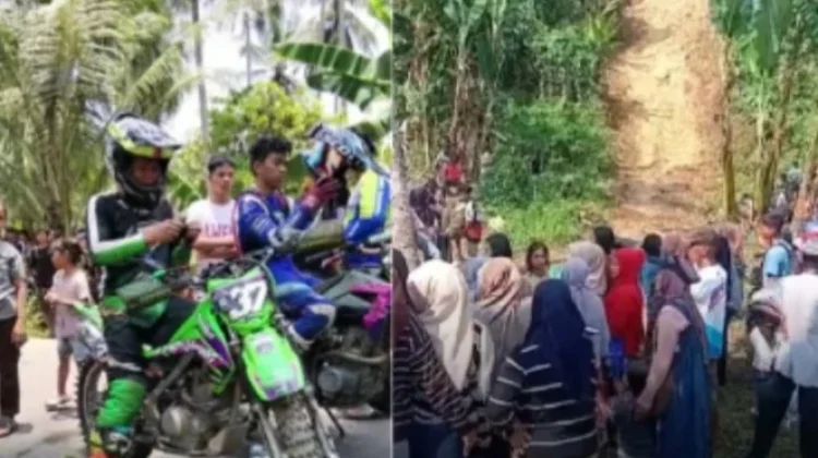 Ajang Motor Cross Berani Jelajah Nambaso Jadi Hiburan Warga