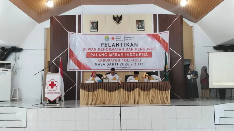 PMI Tolitoli Dilantik, Sri Yanti Tekankan Amanah Kemanusiaan