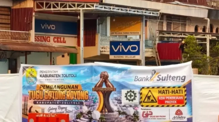 Tugu Gotong Royong Mulai Dibangun di Jalan Magamu