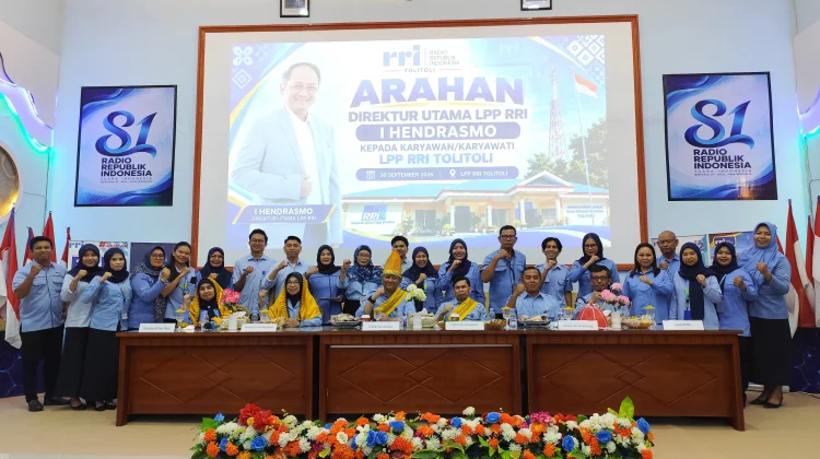 Dirut RRI Kunjungi RRI Tolitoli beri Penguatan dan Semangat Kolaborasi