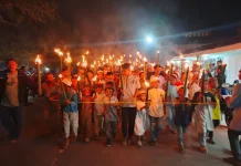Pawai Obor BKPRMI Baolan Sambut Ramadhan Penuh Kebersamaan