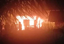 Korsleting Listrik, Rumah Warga Buol Ludes Terbakar