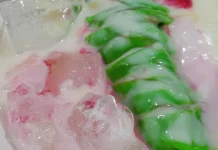 Es Pisang Ijo Favorit saat Buka Puasa