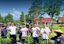 Lapas Parigi Panen Terong, Dukung Ketahanan Pangan