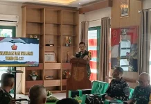 Tim WASEV TMMD Kunjungi Desa Oyom Lampasio