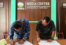 BPBD Parimo Kerjasama Stasiun Metereologi Kelas II Palu