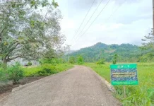 TMMD Rampungkan Jalan dan Talud di Desa Oyom