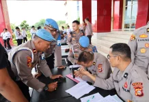 Bidpropam Polda Sulteng Gelar Pemeriksaan Senjata Api