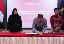 Kemenkum Sulteng Tandatangani Perjanjian Pelaksanaan Bantuan Hukum 2026