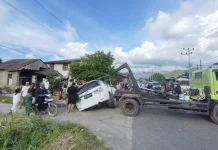 Sopir Mengantuk, Kecelakaan Tunggal Terjadi di Jalan Zona Nopi