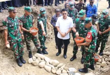 Jembatan Garuda Dibangun, Akses Warga Nambaru Kian Terbuka
