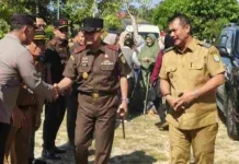 Pengamanan Kunjungan Kajati Sulteng Berjalan Aman Kondusif