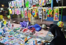 Pedagang Mainan Ramaikan Akhir Pekan Taman Gaukan Bantilan