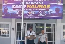 Lapas Kelas IIB Tolitoli Deklarasi Zero Halinar