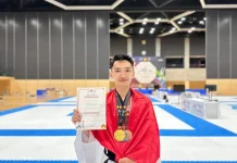 Personel Polda Sulteng Borong Tiga Medali Kejuaraan Taekwondo di Jepang