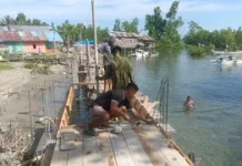 Perakitan Besi Jembatan Garuda di Nalu Masuki Tahap Penting