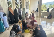 Antusias Pengantar Warnai Keberangkatan Calon Jemaah Haji Tolitoli