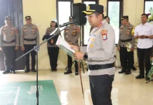 Kapolres Parigi Moutong Pimpin Langsung Sertijab Pejabat Strategis