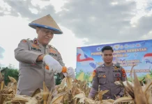 Wakapolda Sulteng Hadiri Panen Raya Nasional di Desa Loru