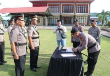 Sertijab Pejabat Utama Polres Tolitoli Berlangsung Khidmat
