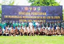 Bupati Parigi Moutong Hadiri Penutupan TMMD ke-128
