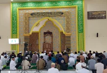 Jemaah Padati Masjid Agung At’Tafakur Buol Saat Idul Adha