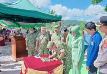 Danrem Tadulako Resmikan Jembatan Garuda di Kelurahan Nalu