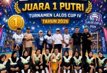 Lalos Cup 4 Tuntas, Sparco dan Tompotika Raih Juara