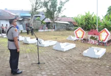 Polres Parimo Gelar Ziarah Rombongan Sambut HUT Bhayangkara ke 80