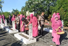 Polres Tolitoli Ziarah ke TMP Sambut HUT Bhayangkara ke-80