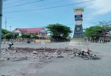 Pengendara Diimbau Waspada, Drainase Ganggu Arus Lalu Lintas Buol