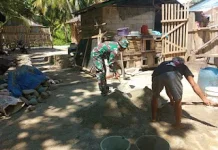 Koramil Dampal Perkuat Komunikasi Sosial lewat Kegiatan Binter