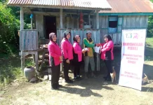 Bhayangkari Dondo Salurkan Bansos Sambut HKGB ke-74