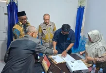 Sekda Buol Hadiri Sertijab Plt Direktur dan Dewan Pengawas PDAM