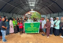 Dharmayukti Karini Tolitoli Salurkan Bantuan Korban Kebakaran