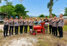 Kapolres Parigi Moutong Pimpin Panen Jagung Dukung Swasembada