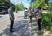 Patroli Rutin Polsek Tomini Perkuat Keamanan Wilayah Palasa