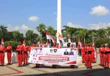 Gerakan Pembagian Bendera Semarakkan HUT RI ke-81 di Parimo