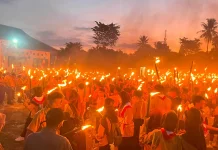 Pawai Obor Meriahkan Hari Pramuka ke-65 di Tolitoli