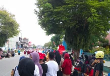 Lomba Gerak Jalan SD-SMP Tolitoli Semarak Digelar