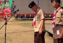 Kadis PMD Buol Buka Perkemahan Pramuka di Paleleh