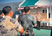 Kalapas Baru Lapas Parigi Pimpin Apel Perdana