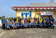 Atribut Daerah Warnai Upacara HUT Ke-81 RI di RRI Tolitoli
