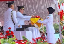 Pasukan Lutungan Sukses Kibarkan Merah Putih di Tolitoli