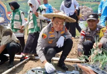 Polda Sulteng Dukung Swasembada Bawang Putih di Sigi
